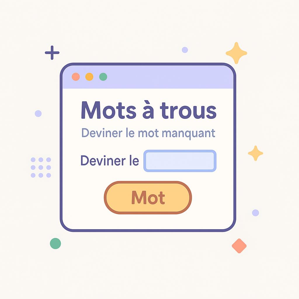 Mots à trous